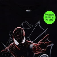 Marvel Spiderman Black Shine Graphic Tee