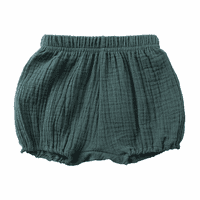 Бебе леб панталони Детски памучни постелнина шорцеви капаци --- зелена