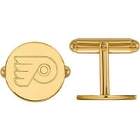 14K Yellow Gold NHL Logoart Philadelphia Flyers Cuff Links
