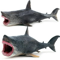 Океанско море живот морски животни Мегалодон ајкула акција фигура модел на едукативно учење играчка играчка за играчки за собирање