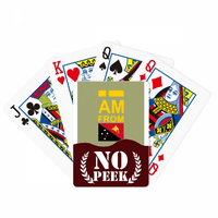 Јас Сум Од Папуа Нова Гвинеја Ѕиркаат Покер Играње Карти Приватна Игра