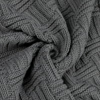Уникатни договори плетени декоративни ќебе за фрлање за кауч, 50 60