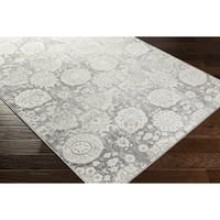 Уметнички ткајачи цветни традиционални области килим, сива, 147 108