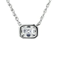 Брилијантност фино накит Стерлинг сребрен симулиран дијамантски рамка сет приврзок