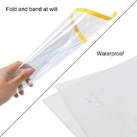 Плик со Поли Патент,Проѕирна Торбичка Со Молив Со Етикета Пластични Пликови За Повеќекратна Употреба Со Патент, Кеси Со Моливи