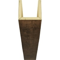 Ekena Millwork 10 W 10 H 18'l 3-страничен груб кедар ендуратан фау дрво тавански зрак, премија на возраст