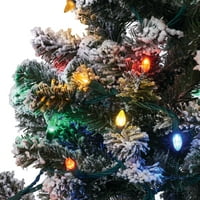 Aurio Надворешно затворено Божиќни светла Ц мулти-бои LED стринг светла, светла, 65,2 метри, поврзете се до 490ft