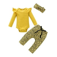 Комплетите за облека За бебиња Паѓаат Ромпер Боди Врвови Со Долги Ракави Fall И Зимска Секојдневна Модна Облека