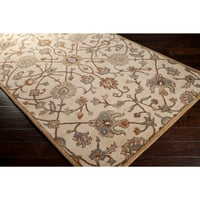 Уметнички ткајачи алби беж традиционална килим на квадратни подрачја