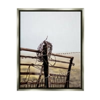 СТУПЕЛ ИНДУСТРИИ РУРАЛНА ливада ограда бодликава жица село Фотографија Снимба Греј лебдечки платно печатено wallидна уметност,