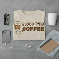 Крвна Група: Кафе Маица Мажи - Паметни Отпечатоци Дизајни, Машки 3X-Големи