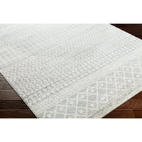 Уметнички ткајачи Елазиз Геометриска област килим, надвор од бела боја, 10 'квадратни